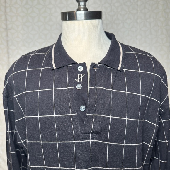 Haggar Golf Windowpane Quarter Button Down Size XL - Picture 3 of 6